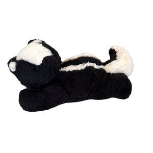 Little Miracles Skunk 9" Plush Black White Soft Realistic Stuffed Animal Toy